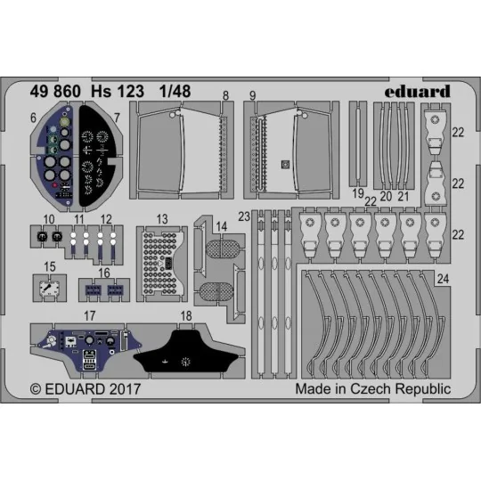 Hs 123 for Gaspatch Models, 1/48 - Eduard Accessories 49860