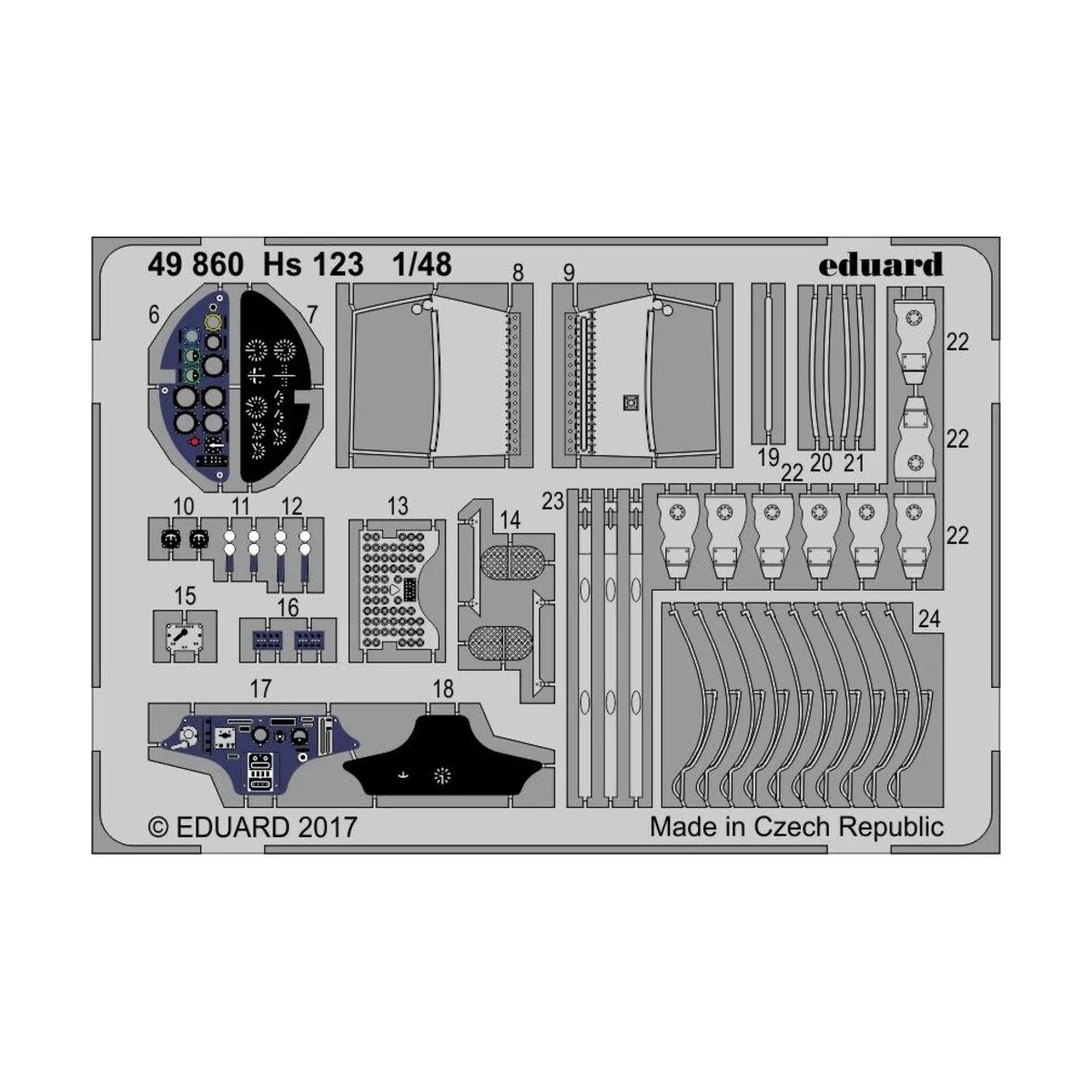Hs 123 for Gaspatch Models, 1/48 - Eduard Accessories 49860