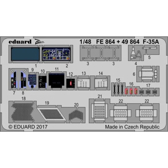 F-35A for Meng - Eduard Accessories 49864