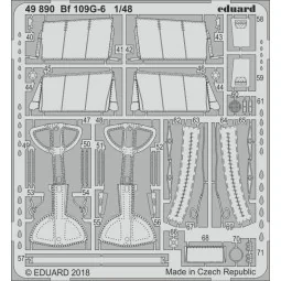 Bf 109G-6 for Tamiya - Eduard Accessories 49890