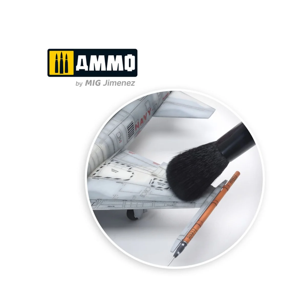 Dust Remover Brush 1 - AMMO by MIG Jimenez A.MIG-8575