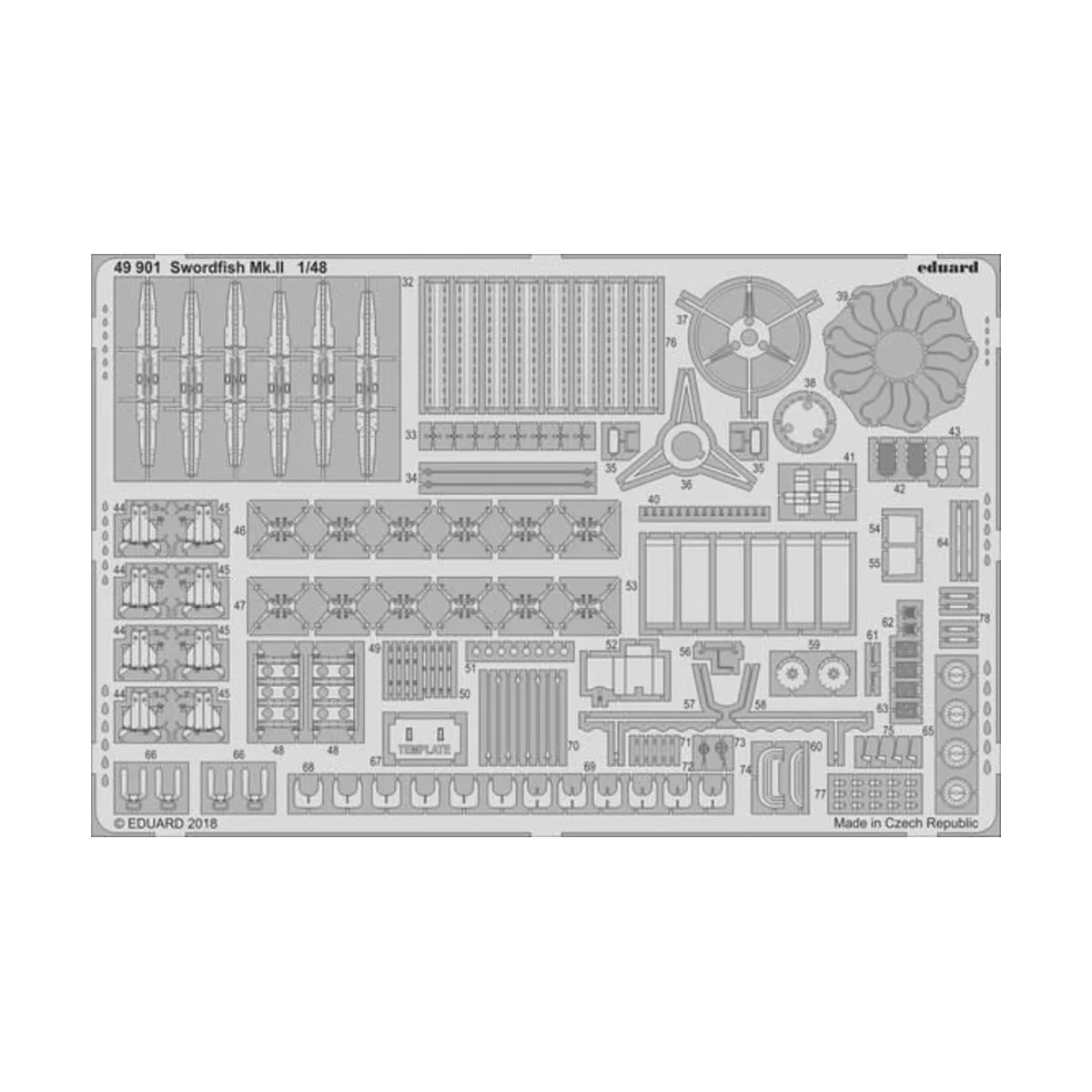 Swordfish Mk.II for Tamiya, 1/48 - Eduard Accessories 49901