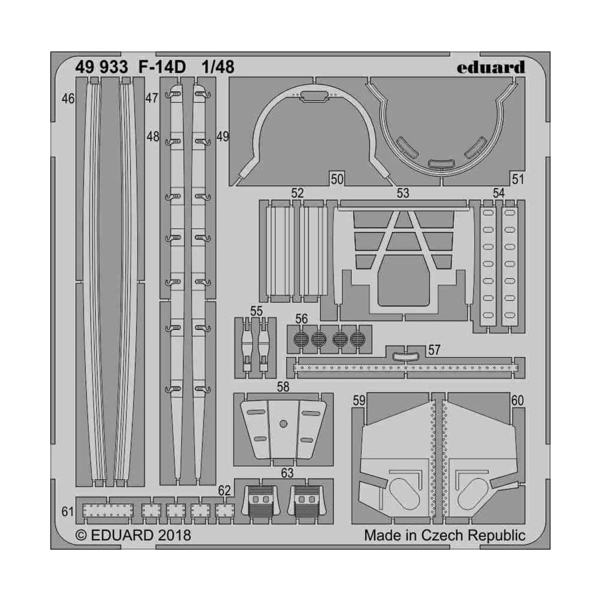F-14D for Tamiya, 1/48 - Eduard Accessories 49933