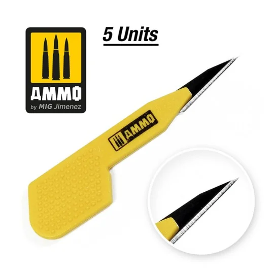 Precision Blade Straight - 5 pcs - AMMO by MIG Jimenez A.MIG-8685