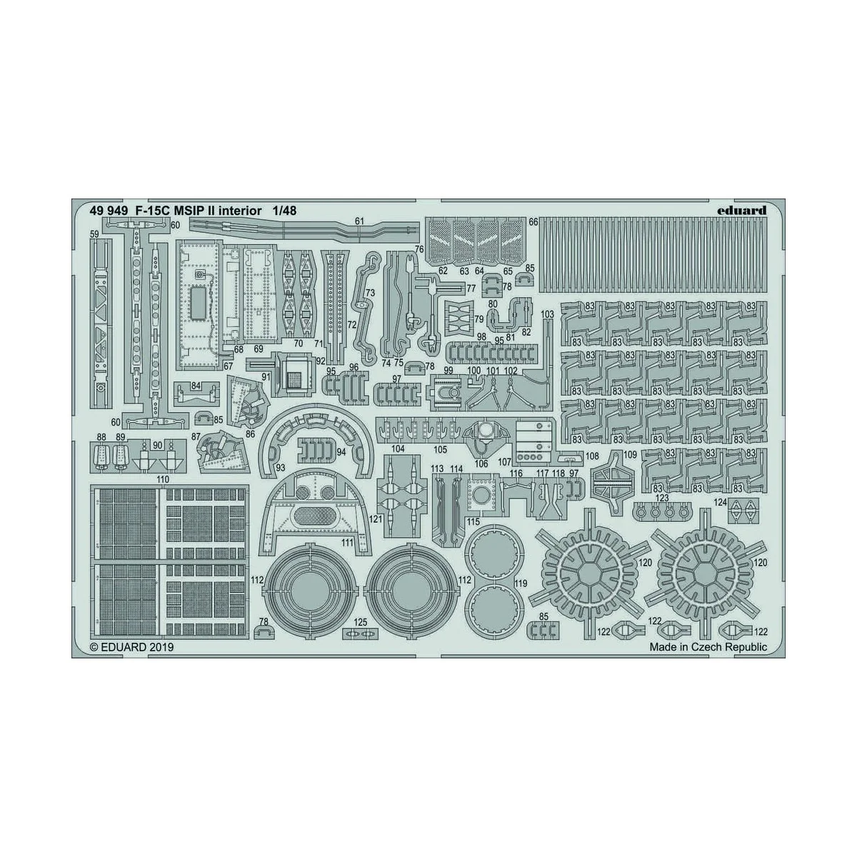 F-15C MSIP II interior f.Great Wall Hobb - Eduard Accessories 49949