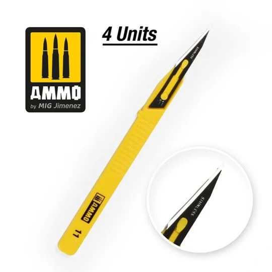 Mini Blade Straight - 4 pcs - AMMO by MIG Jimenez A.MIG-8688