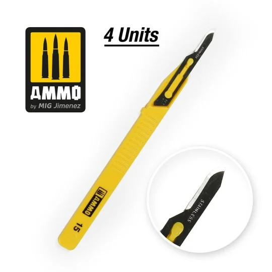 Mini Blade Curved - 4 pcs - AMMO by MIG Jimenez A.MIG-8689