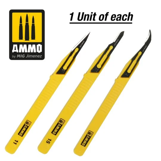Mini Blade Set - 3 pcs. (1 Mini Blade Straight + 1 Mini Blade Curve...