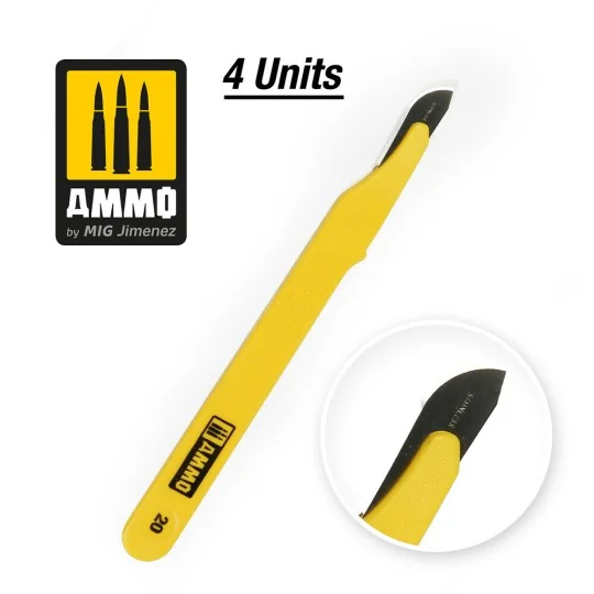 Standard Blade Curved Large - 4 pcs - AMMO by MIG Jimenez A.MIG-8695