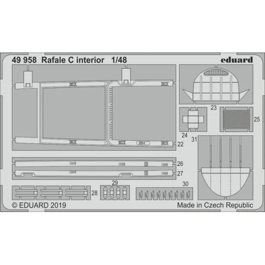 Rafale C interior for Revell - Eduard Accessories 49958