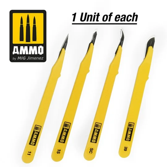 Standard Blade Set - 4 pcs. (1 Standard Straight + 1 Curved + 1 Rip...