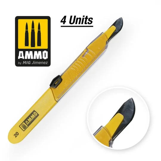 Protective Blade Curved Large - 1 pc - AMMO by MIG Jimenez A.MIG-8699
