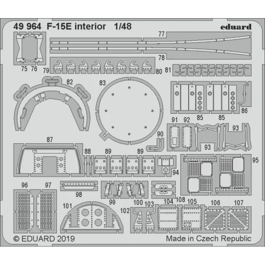 F-15E interior for Great Wall Hobby, 1/48 - Eduard Accessories 49964