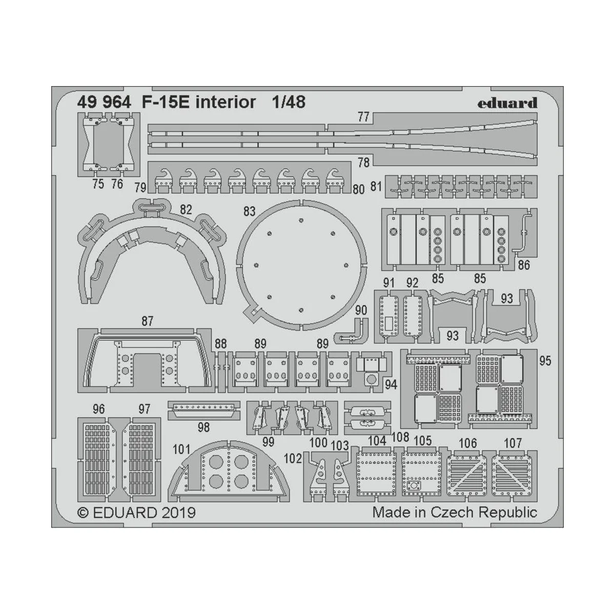 F-15E interior for Great Wall Hobby, 1/48 - Eduard Accessories 49964