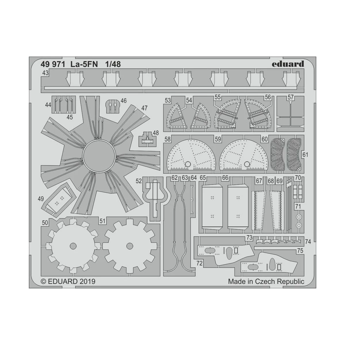 La-5FN for Zvezda, 1/48 - Eduard Accessories 49971