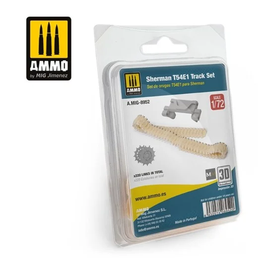 1/72 Sherman T54E1 Tracks Set, 1/72 - AMMO by MIG Jimenez A.MIG-8952