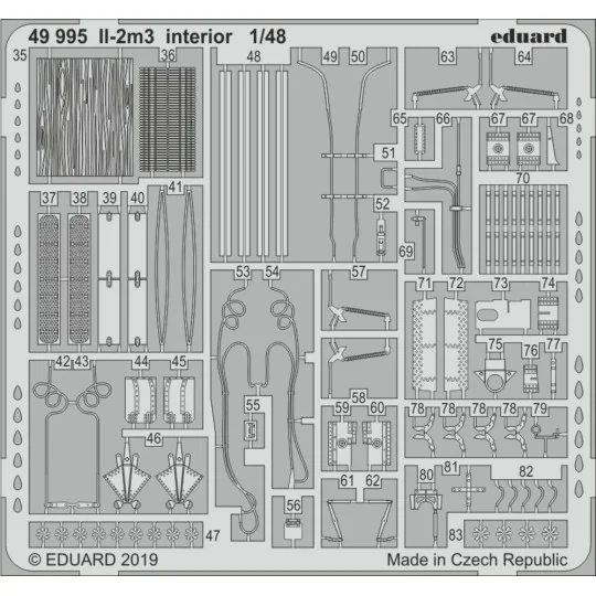 II-2m3 interior for Tamiya - Eduard Accessories 49995