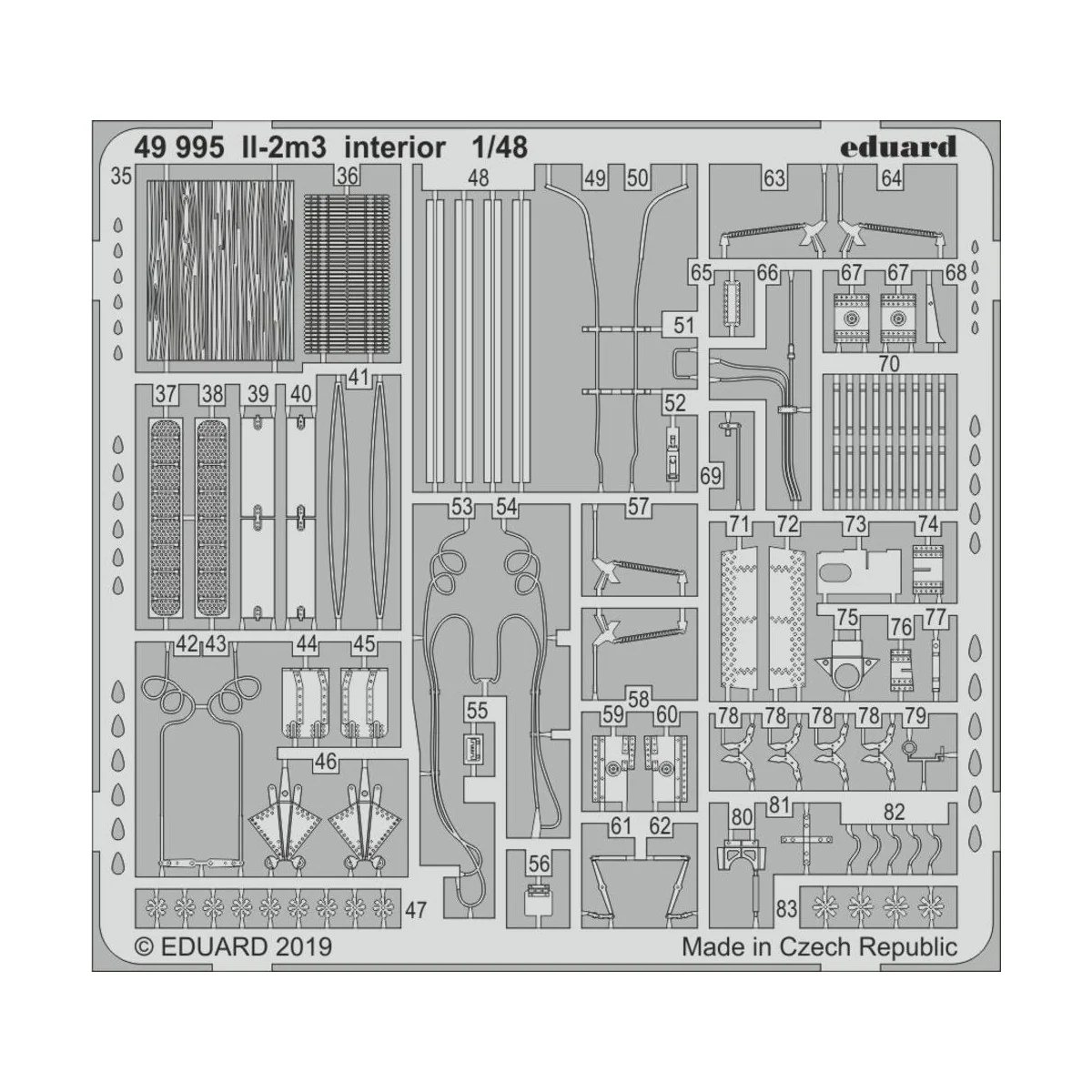 II-2m3 interior for Tamiya, 1/48 - Eduard Accessories 49995