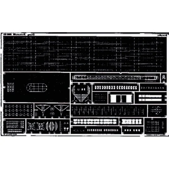 Schlachtschiff Bismarck Fotoätzsatz, 1/350 - Eduard Accessories 53002 Schlachtschiff Bismarck Fotoätzsatz, 1/350 - Eduard Accessories 53002