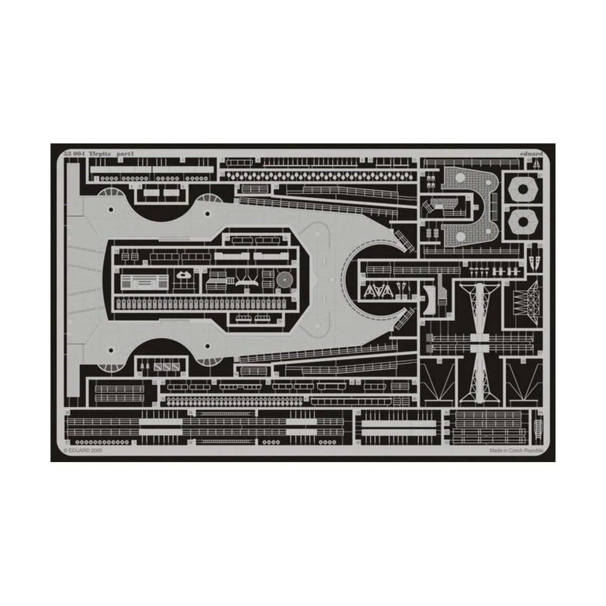 Schlachtschiff Tirpitz Fotoätzsatz, 1/350 - Eduard Accessories 53004 Schlachtschiff Tirpitz Fotoätzsatz, 1/350 - Eduard Accessories 53004