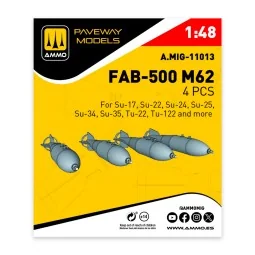 FAB-500 M62 (4 pcs), 1/48 - AMMO by MIG Jimenez A.MIG-11013