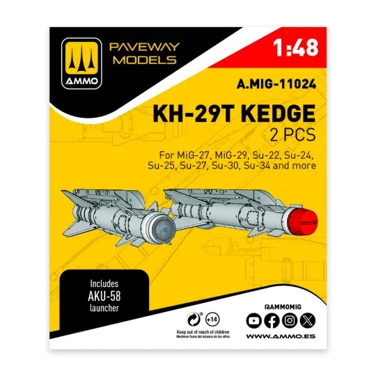 KH-29T Kedge (2 pcs), 1/48 - AMMO by MIG Jimenez A.MIG-11024