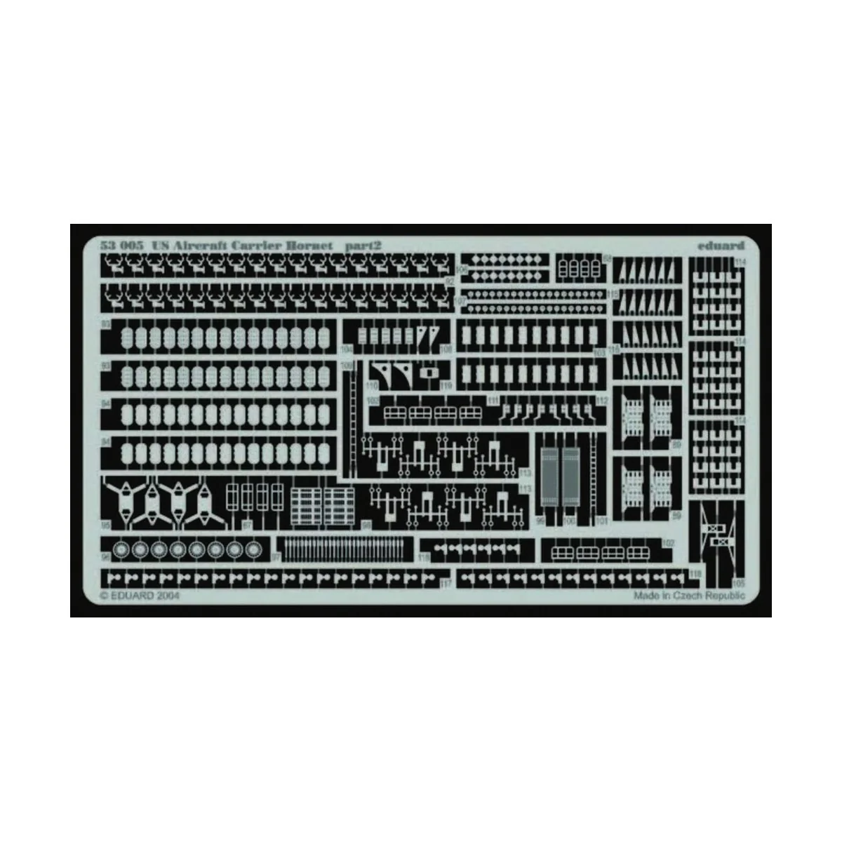 Flugzeugträger USS Hornet CV 8 Fotoätzsatz, 1/350 - Eduard Accessor...