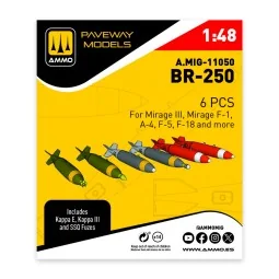 BP-250 (6 pcs), 1/48 - AMMO by MIG Jimenez A.MIG-11050
