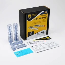 AGM-88 HARM (2 pcs), 1/72 - AMMO by MIG Jimenez A.MIG-11203 2
