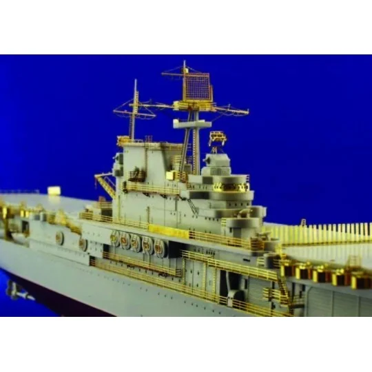 Flugzeugträger USS Hornet CV 8 Fotoätzsatz für Reling, 1/350 - Edua...