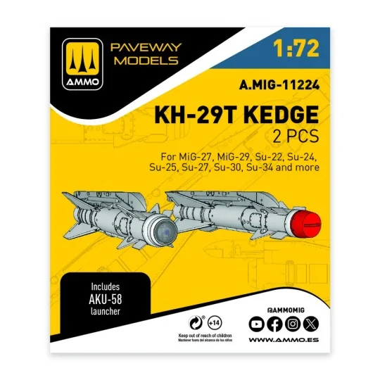 KH-29T Kedge (2 pcs), 1/72 - AMMO by MIG Jimenez A.MIG-11224