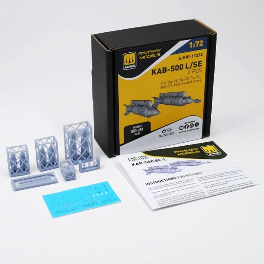 KAB-500 L/SE (2 pcs), 1/72 - AMMO by MIG Jimenez A.MIG-11222