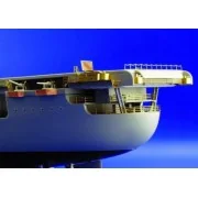 Flugzeugträger USS Hornet CV 8 Fotoätzsatz für Reling, 1/350 - Edua...