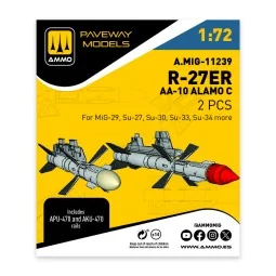 R-27ER - AA-10 Alamo C (2 pcs), 1/72 - AMMO by MIG Jimenez A.MIG-11239