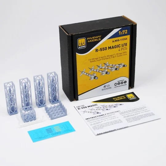 R-550 Magic I/II (4 pcs), 1/72 - AMMO by MIG Jimenez A.MIG-11244
