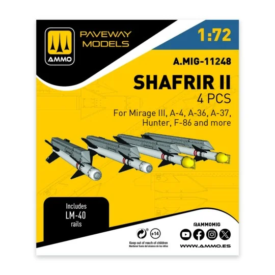 Shafrir II (4 pcs), 1/72 - AMMO by MIG Jimenez A.MIG-11248