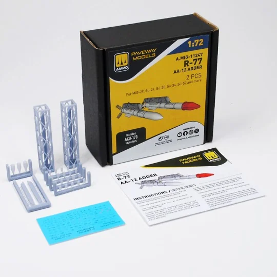 R-77 - AA-12 Adder (2 pcs), 1/72 - AMMO by MIG Jimenez A.MIG-11247