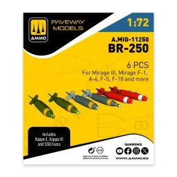 BP-250 (6 pcs), 1/72 - AMMO by MIG Jimenez A.MIG-11250