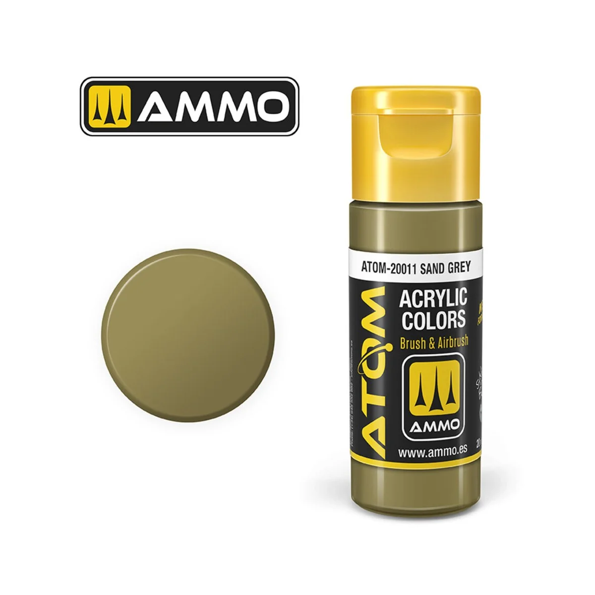 ATOM COLOR Sand Grey - AMMO by MIG Jimenez ATOM-20011