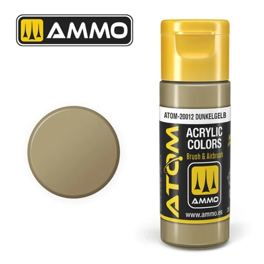 ATOM COLOR Dunkelgelb - AMMO by MIG Jimenez ATOM-20012