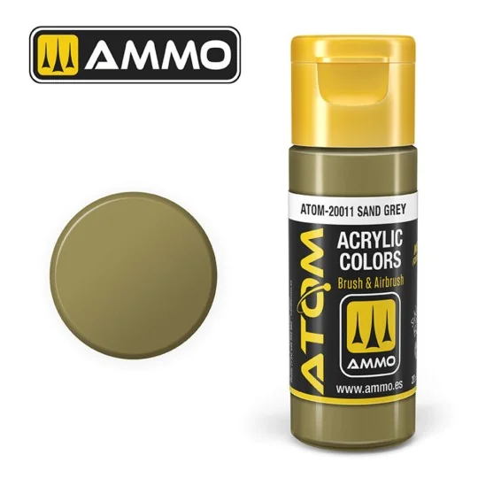 ATOM COLOR Sand Grey - AMMO by MIG Jimenez ATOM-20011
