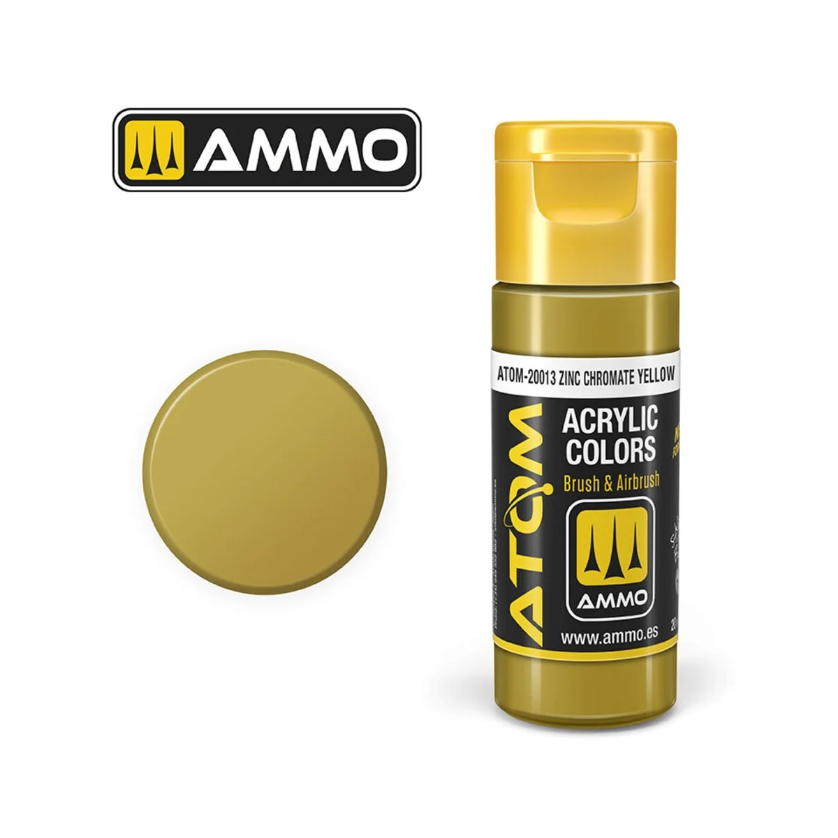 ATOM COLOR Zinc Chromate Yellow - AMMO by MIG Jimenez ATOM-20013