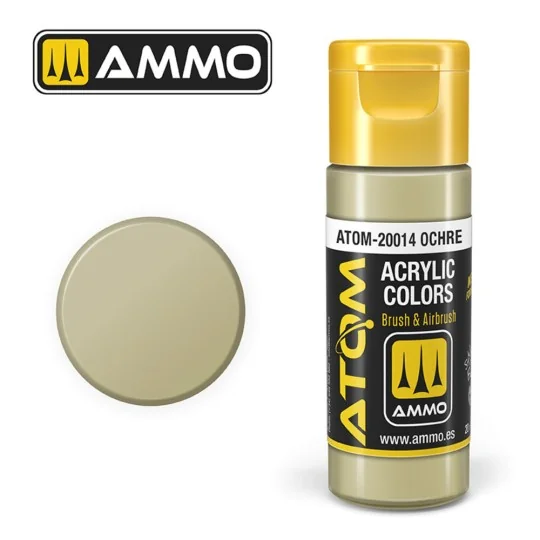 ATOM COLOR Ochre - AMMO by MIG Jimenez ATOM-20014