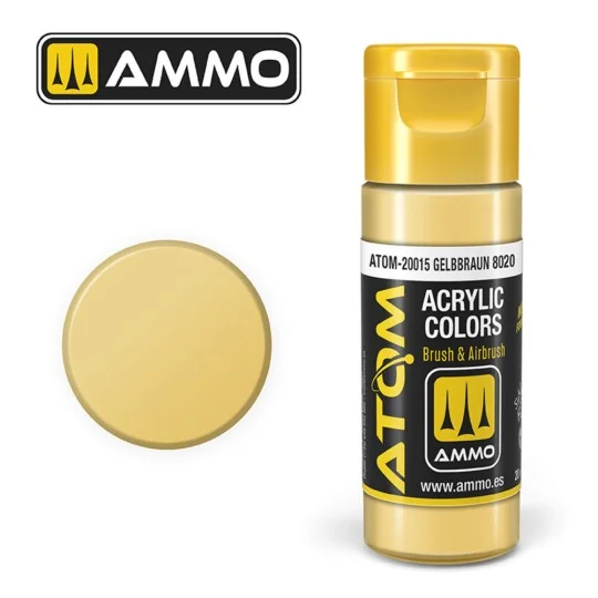 ATOM COLOR Gelbbraun 8020 - AMMO by MIG Jimenez ATOM-20015