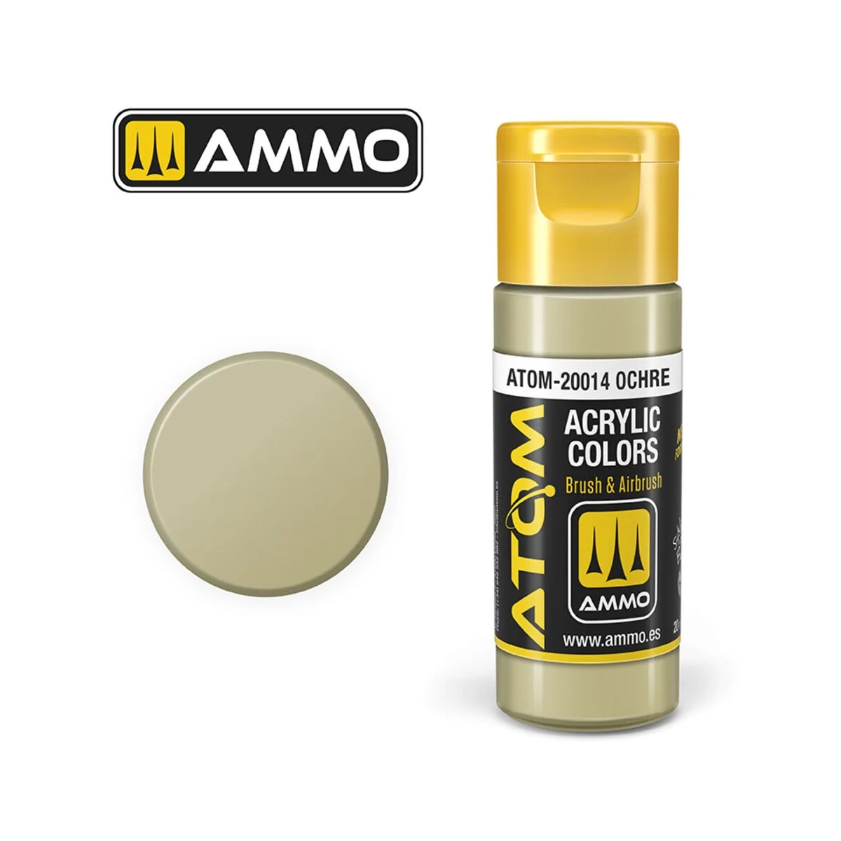 ATOM COLOR Ochre - AMMO by MIG Jimenez ATOM-20014