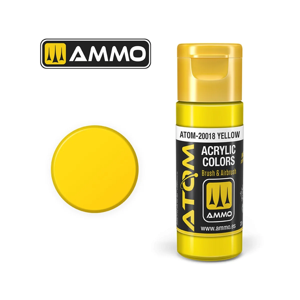 ATOM COLOR Yellow - AMMO by MIG Jimenez ATOM-20018