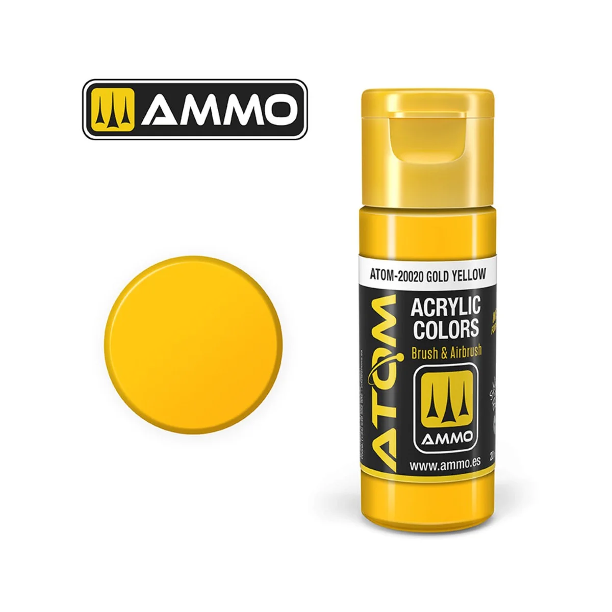 ATOM COLOR Gold Yellow - AMMO by MIG Jimenez ATOM-20020