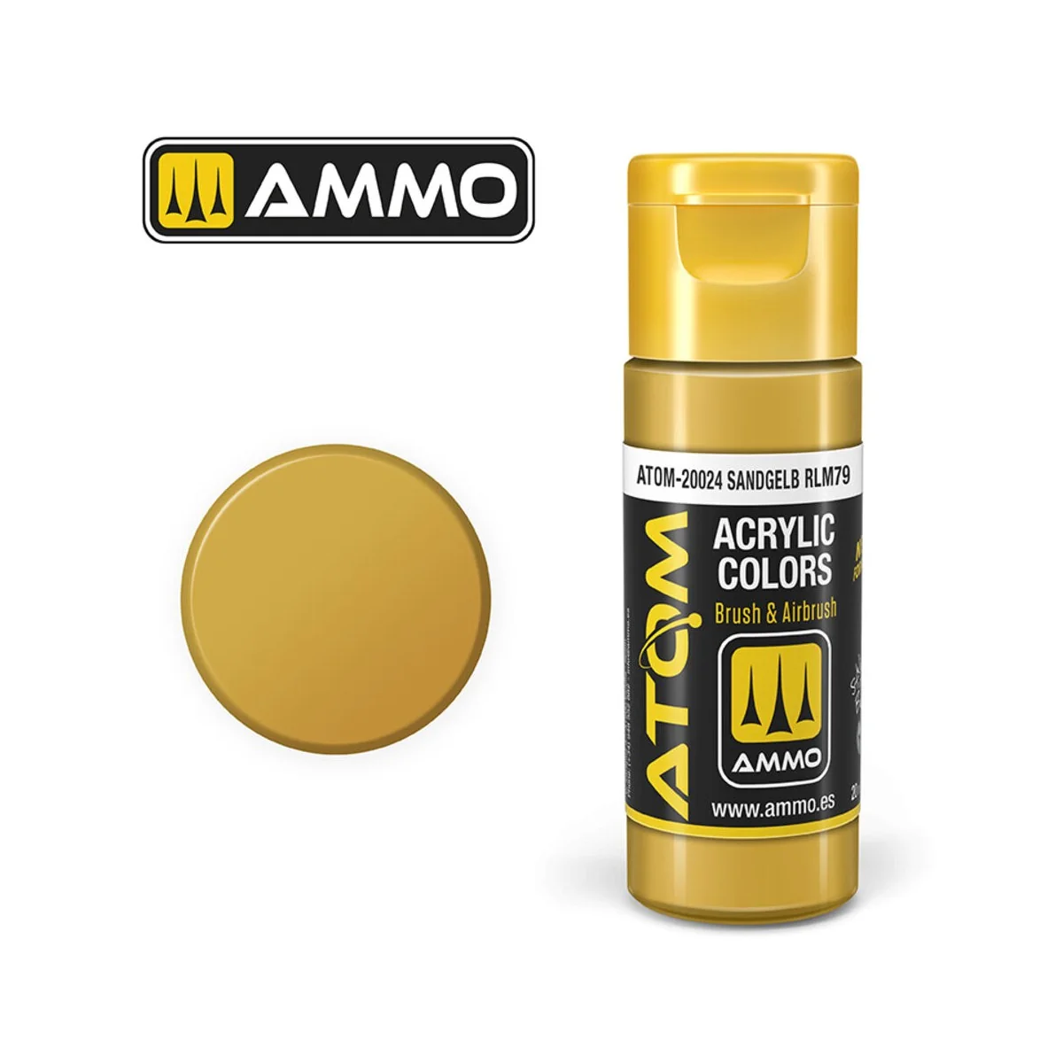 ATOM COLOR Sandgelb RLM79 - AMMO by MIG Jimenez ATOM-20024