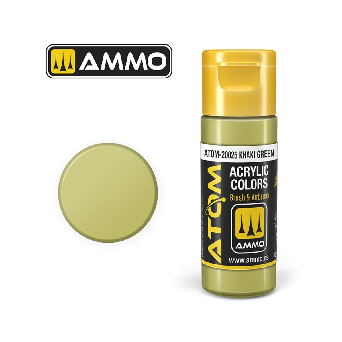 ATOM COLOR Khaki Green - AMMO by MIG Jimenez ATOM-20025