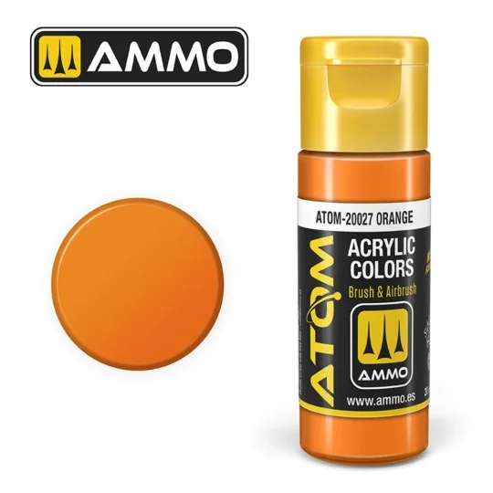 ATOM COLOR Orange - AMMO by MIG Jimenez ATOM-20027